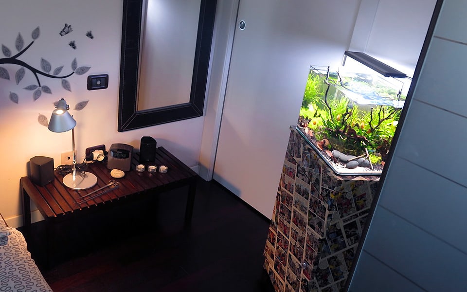 Acquario in camera da letto